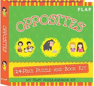 Opposites : 24-Piece Puzzle-and-Book Kit