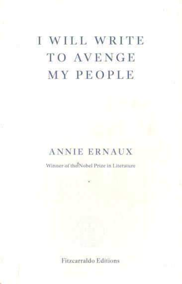 I Will Write To Avenge My People