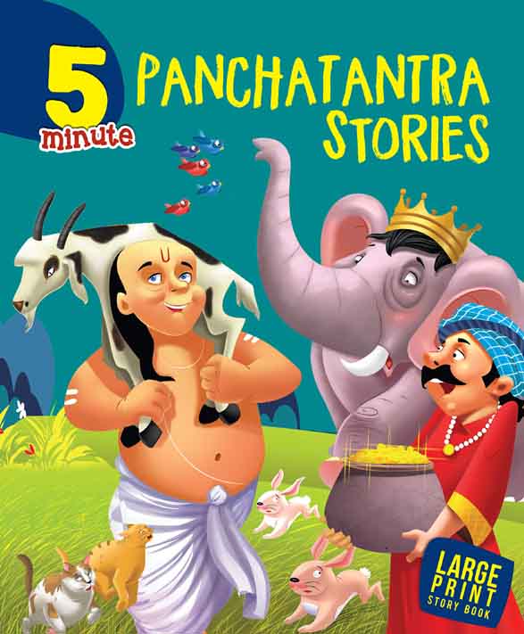 5 Minute Panchatantra Stories : Large Print (Om Kids)