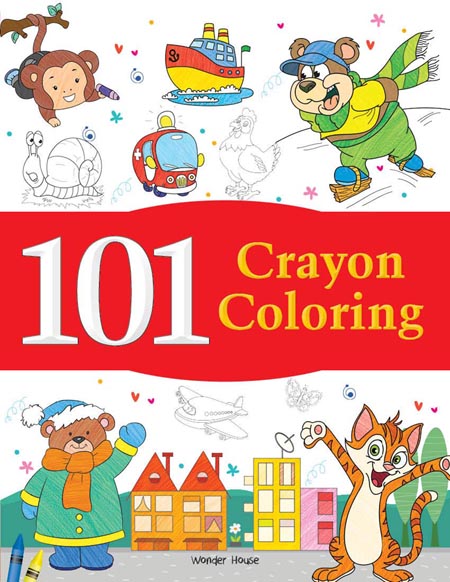 101 Crayon Coloring : Activity Book