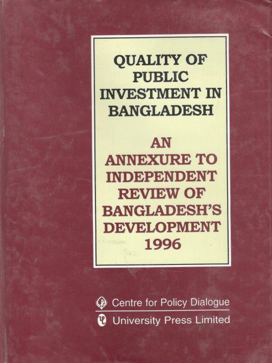 Quality of Public Investment in Bangladesh