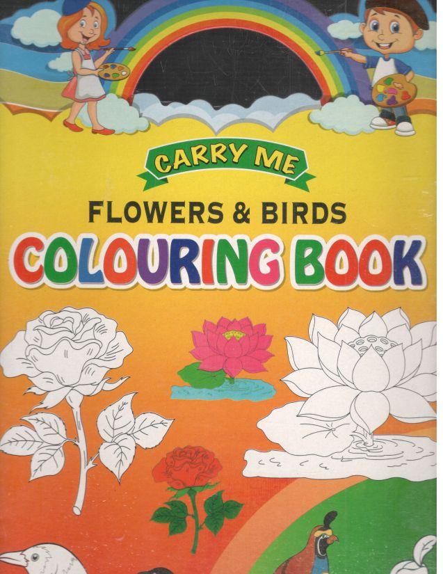 Carry Me : Flowers And Birds Colouring Book