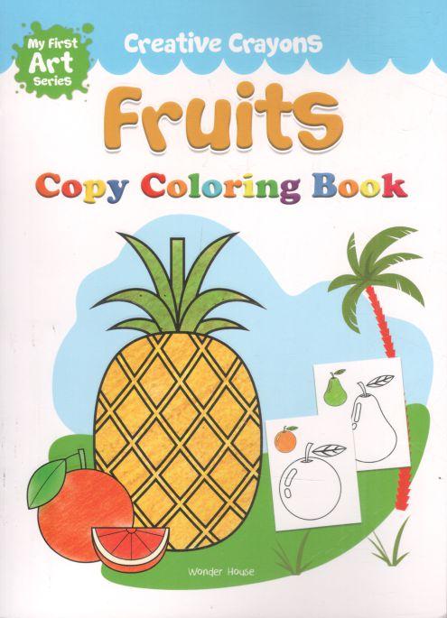 Fruits : Copy Coloring Book