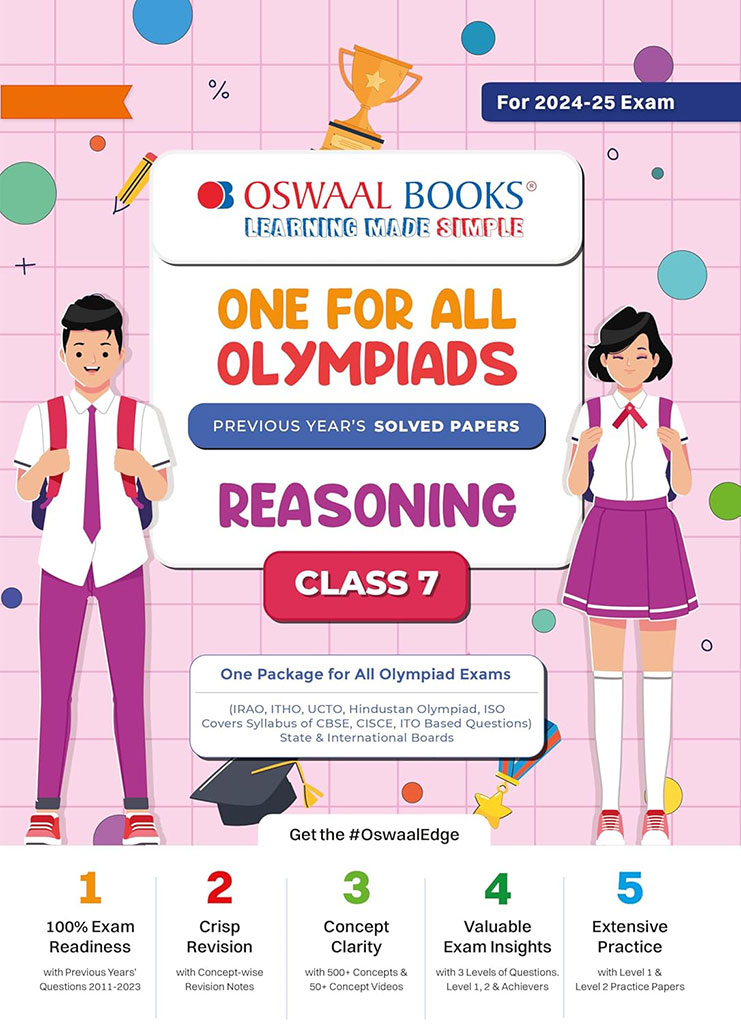 Oswaal One For All Olympiad Class 7 Reasoning