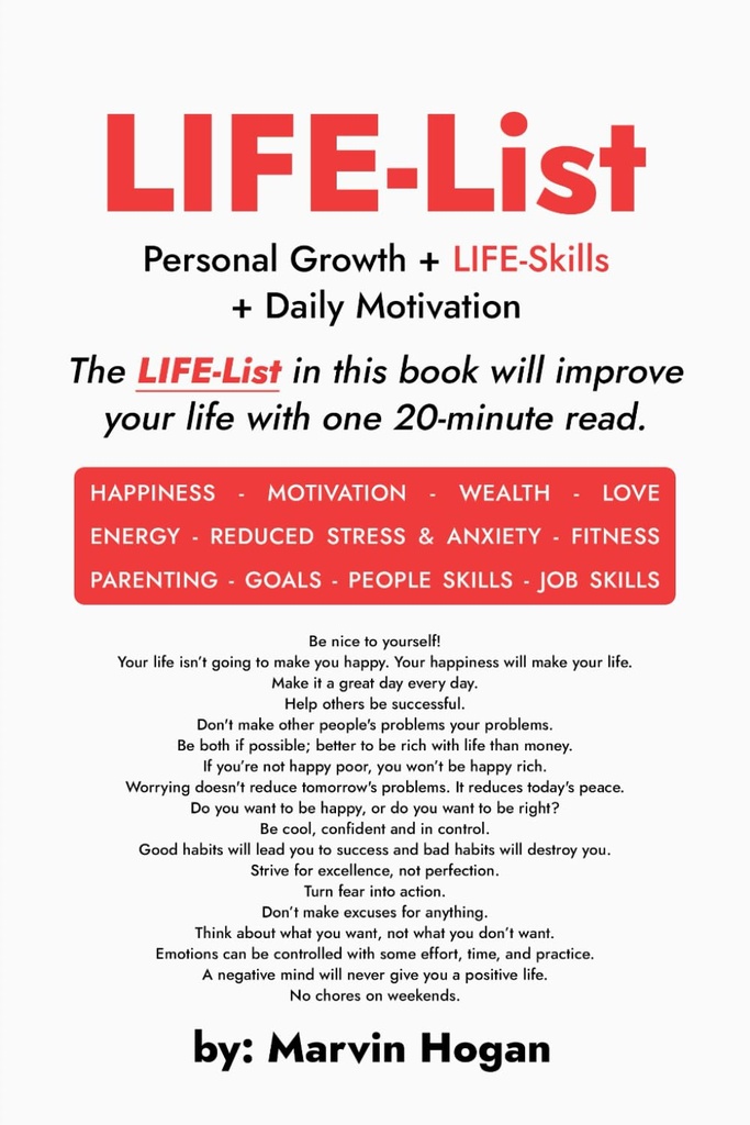 Life List : Personal Growth + Life Skills + Daily Motivation