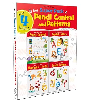 [9789388144612-1] My First Super Pack of Pencil Control and Patterns  1 Set of 4 Book
