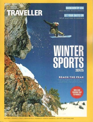 [984-3383] NATIONAL GEOGRAPHIC Traveller : Winter Sports 2024/25 (Especial Issue)