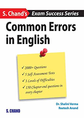 [9789385676208-1] Common Errors in English