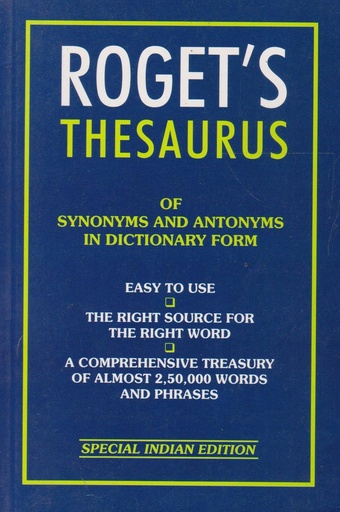 [9788181582454-1] Rogets Thesaurus