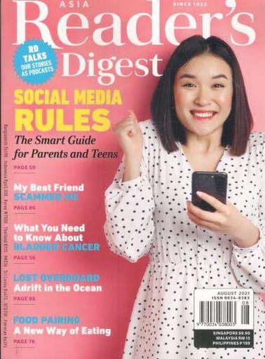 [97880034038003-2] Readers Digest : August 2021