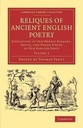 Reliques Of Ancient English Poetry 3 Vol. in 1 Set