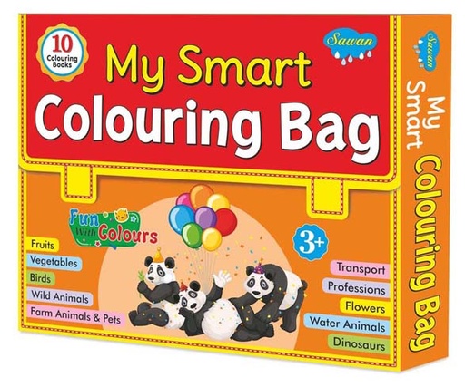 [9789390068531-1] My Smart Colouring Bag (10 Colouring Book)
