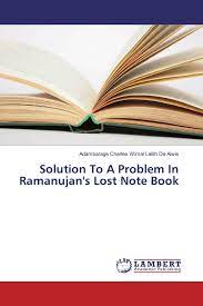 [9783330089693-1] Solution To A Problem In Ramanujans Lost Note Book